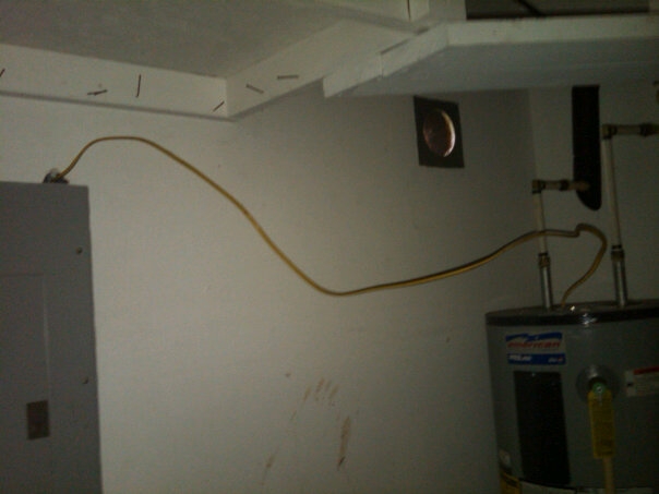Improper wiring to Water heater